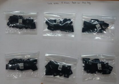Woven Clothing Size Tags - Black/White