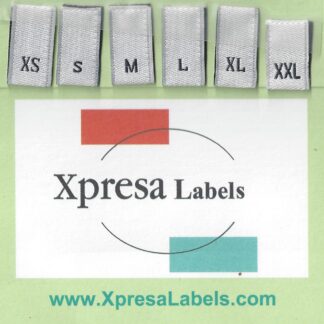 Custom Woven Size Label