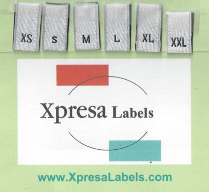 Custom Woven Size Label