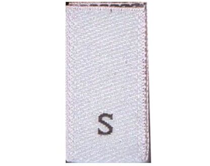 White/Black Size Labels
